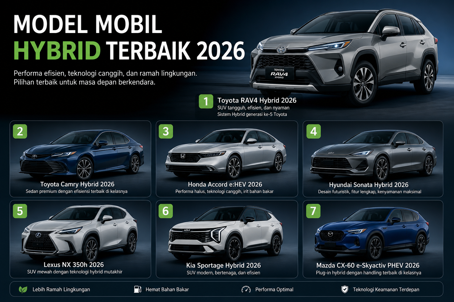 Model Mobil Hybrid Terbaik 2026 - hybrid