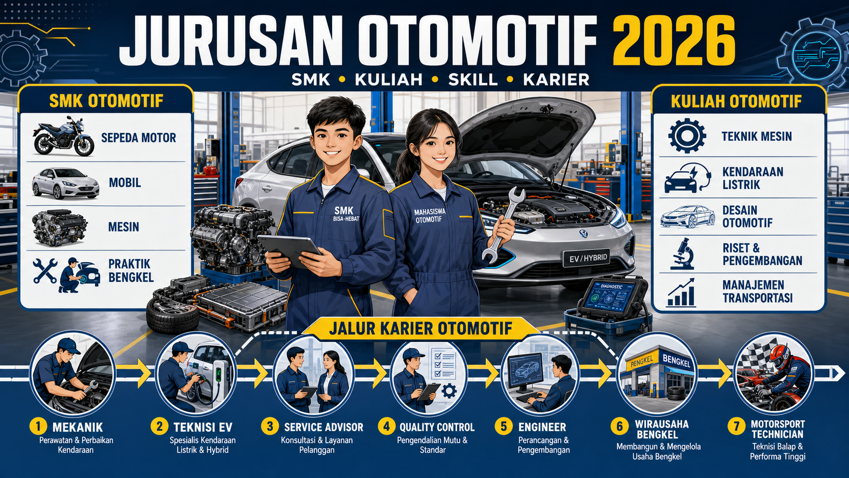 Apa Itu Jurusan Otomotif? - otomotif