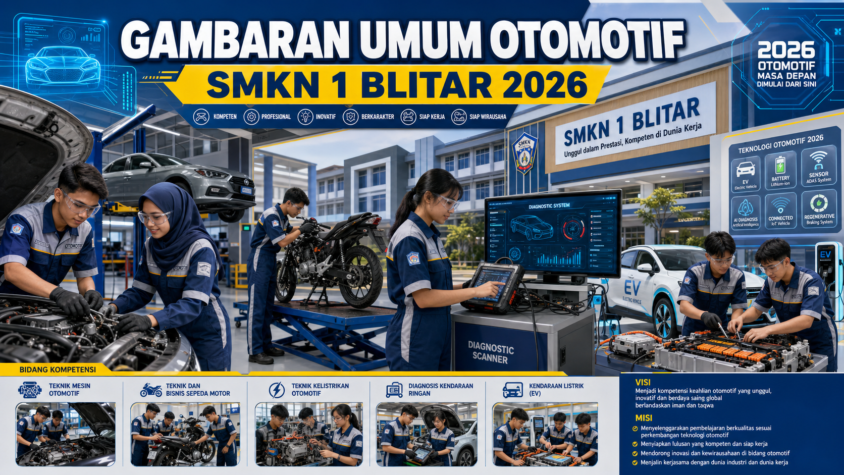 Gambaran Umum Otomotif SMKN 1 Blitar 2026 - otomotif