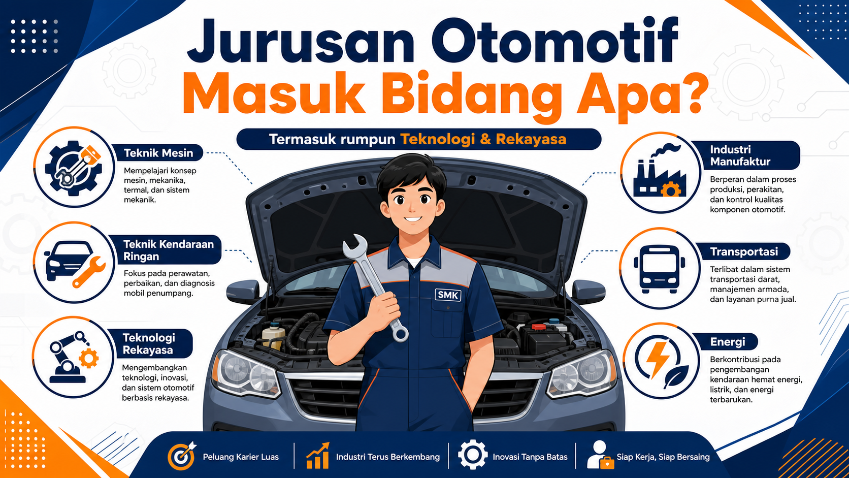 Jurusan Otomotif Masuk Bidang Apa? - otomotif