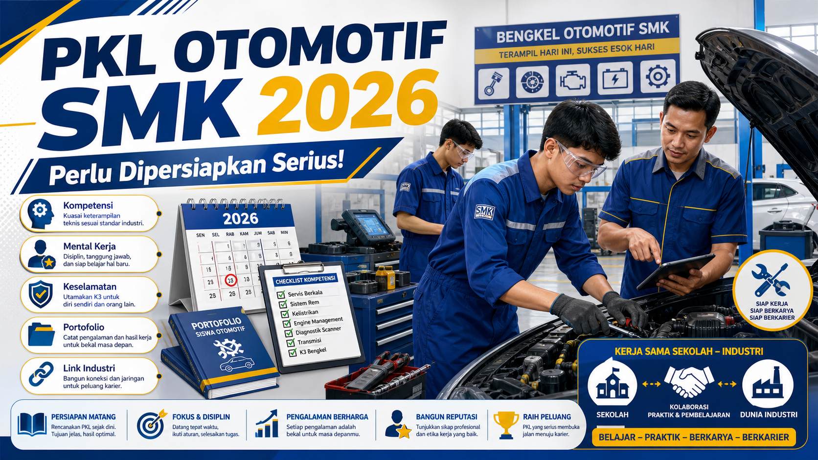 Kenapa PKL Otomotif SMK 2026 Perlu Dipersiapkan Serius? - otomotif