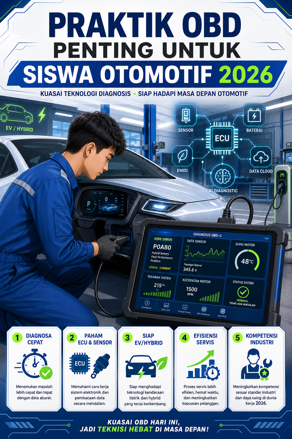 Mengapa Praktik OBD Penting untuk Siswa Otomotif 2026? - otomotif