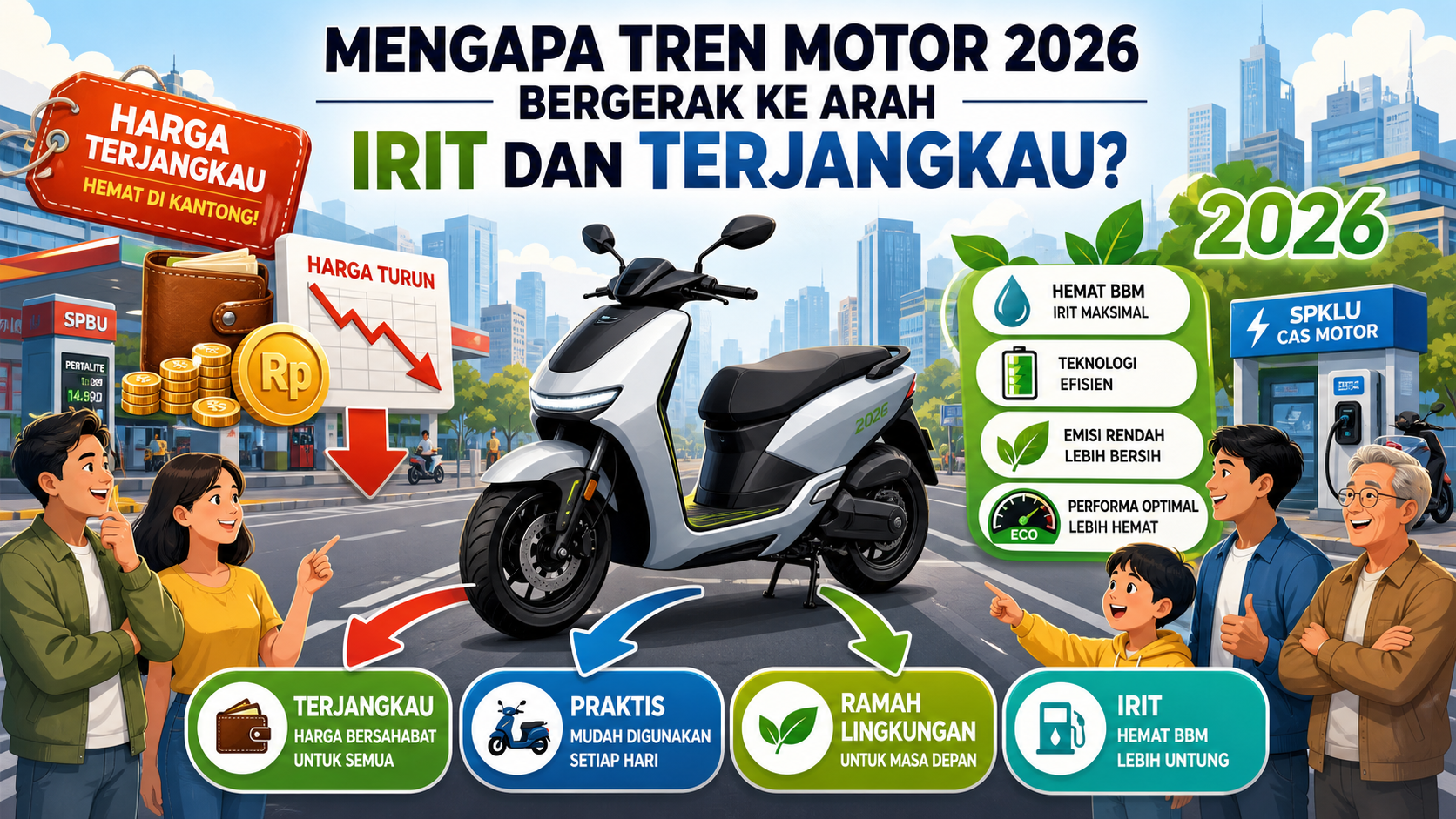 Mengapa Tren Motor 2026 Bergerak ke Arah Irit dan Terjangkau? - motor