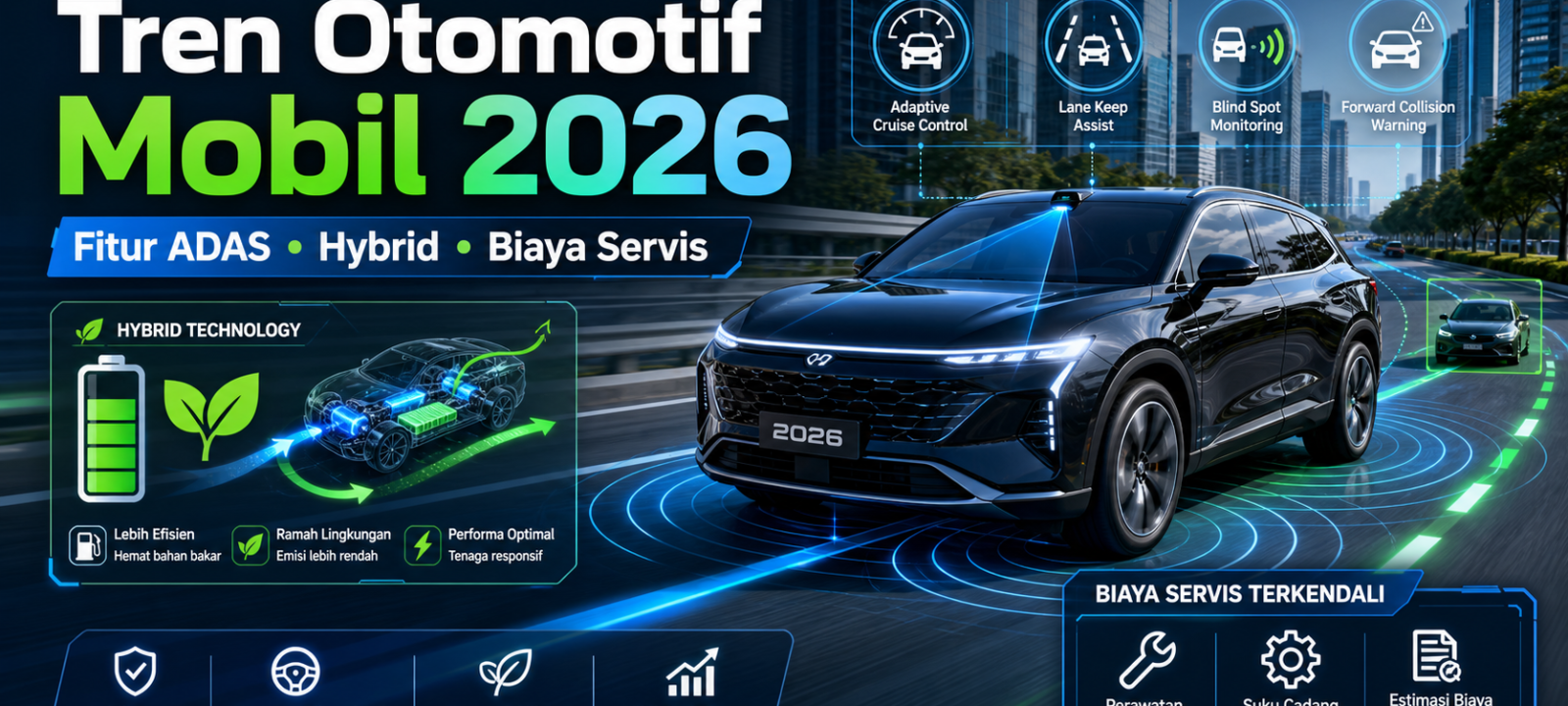 mobil - Tren Otomotif Mobil 2026: Fitur ADAS, Hybrid, Biaya Servis