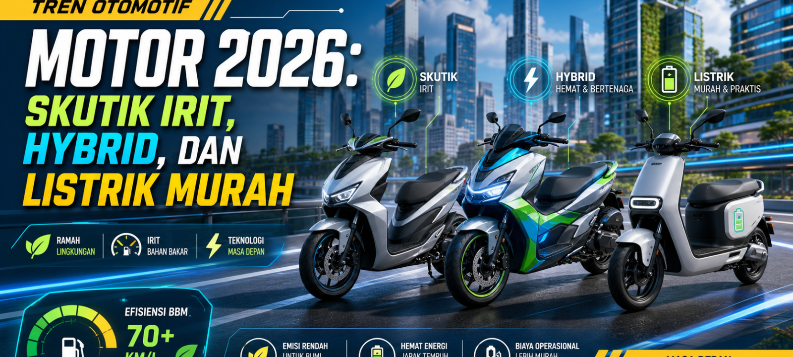 motor - Tren Otomotif Motor 2026: Skutik Irit, Hybrid, dan Listrik Murah