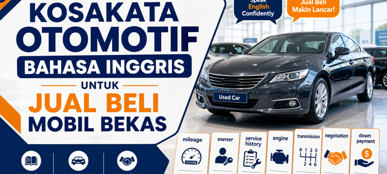 otomotif - Kosakata Otomotif Bahasa Inggris untuk Jual Beli Mobil Bekas