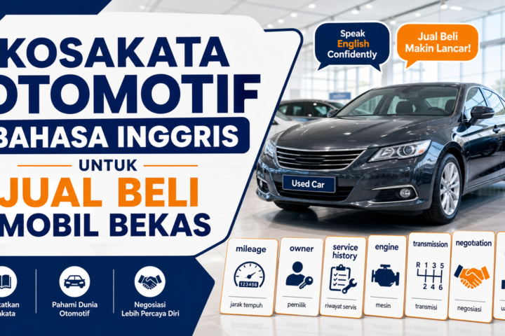 otomotif - Kosakata Otomotif Bahasa Inggris untuk Jual Beli Mobil Bekas