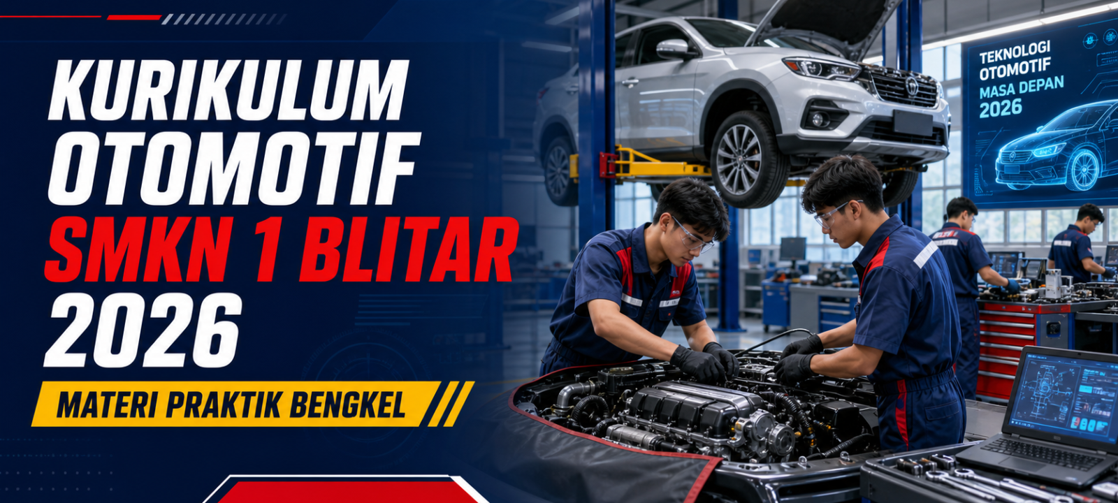 otomotif - Kurikulum Otomotif SMKN 1 Blitar 2026: Materi Praktik Bengkel