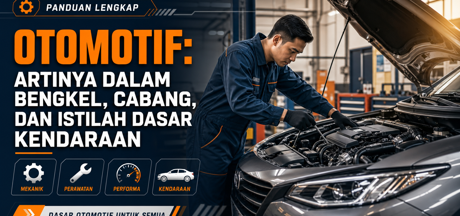 otomotif - Otomotif: Artinya dalam Bengkel, Cabang, dan Istilah Dasar Kendaraan