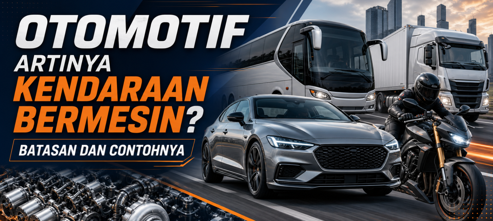 otomotif - Otomotif Artinya Kendaraan Bermesin? Ini Batasan dan Contohnya