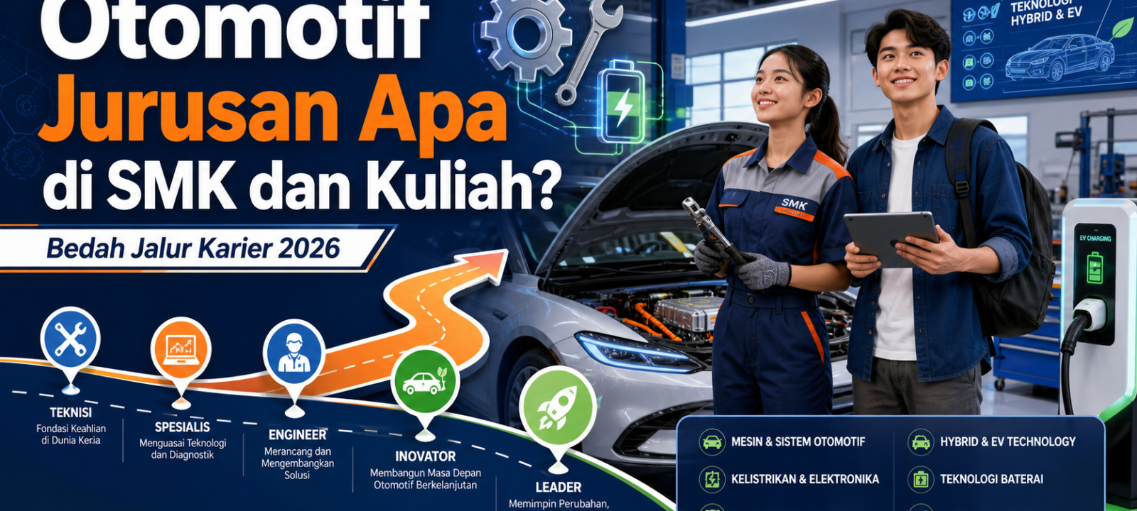 otomotif - Otomotif Jurusan Apa di SMK dan Kuliah? Bedah Jalur Karier 2026