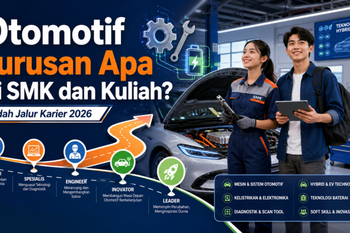 otomotif - Otomotif Jurusan Apa di SMK dan Kuliah? Bedah Jalur Karier 2026