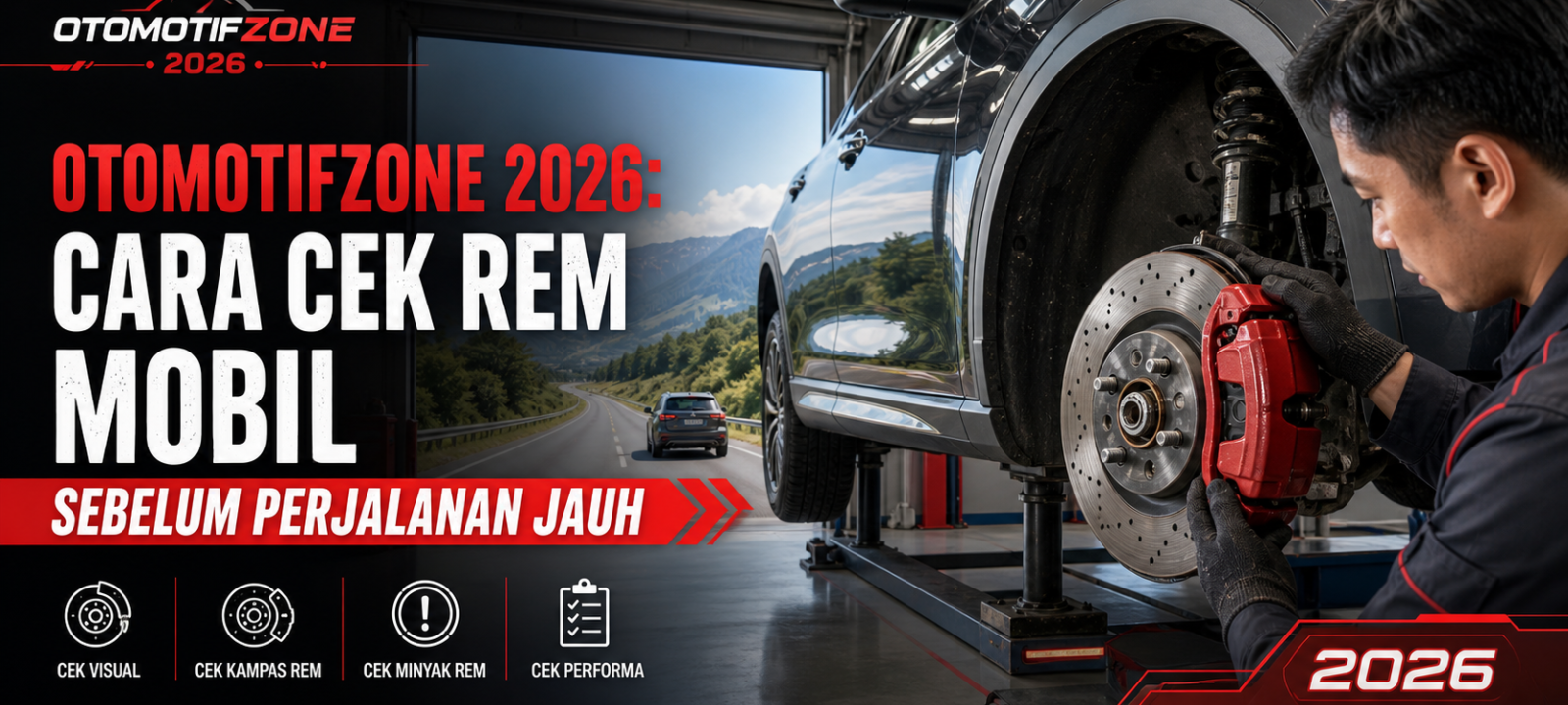 otomotifzone - Otomotifzone 2026: Cara Cek Rem Mobil Sebelum Perjalanan Jauh