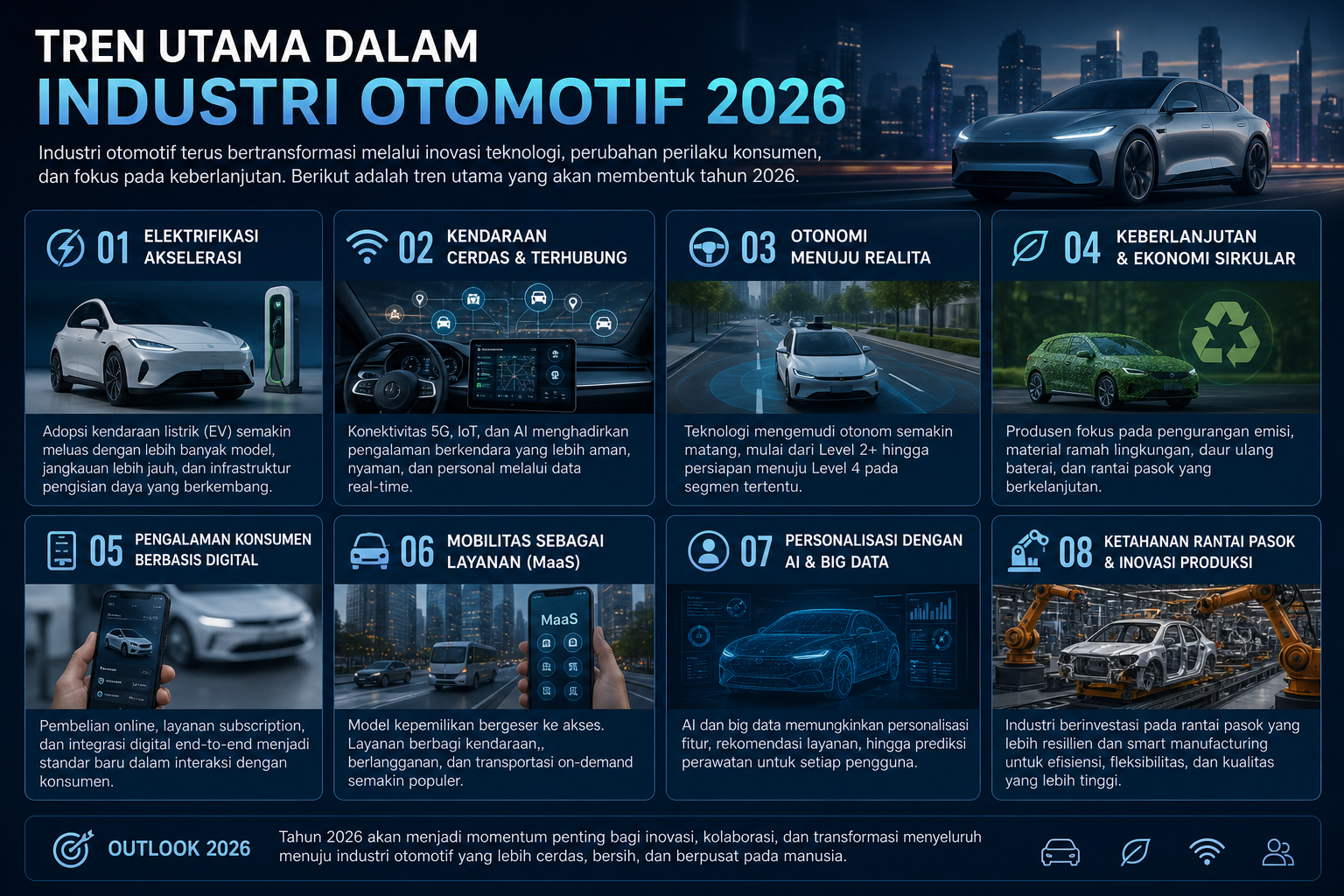 Tren Utama dalam Industri Otomotif 2026 - otomotif