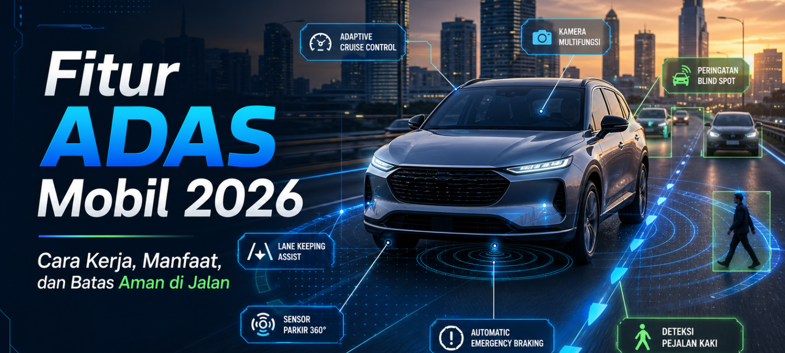 adas - Fitur ADAS Mobil 2026: Cara Kerja, Manfaat, dan Batas Aman di Jalan