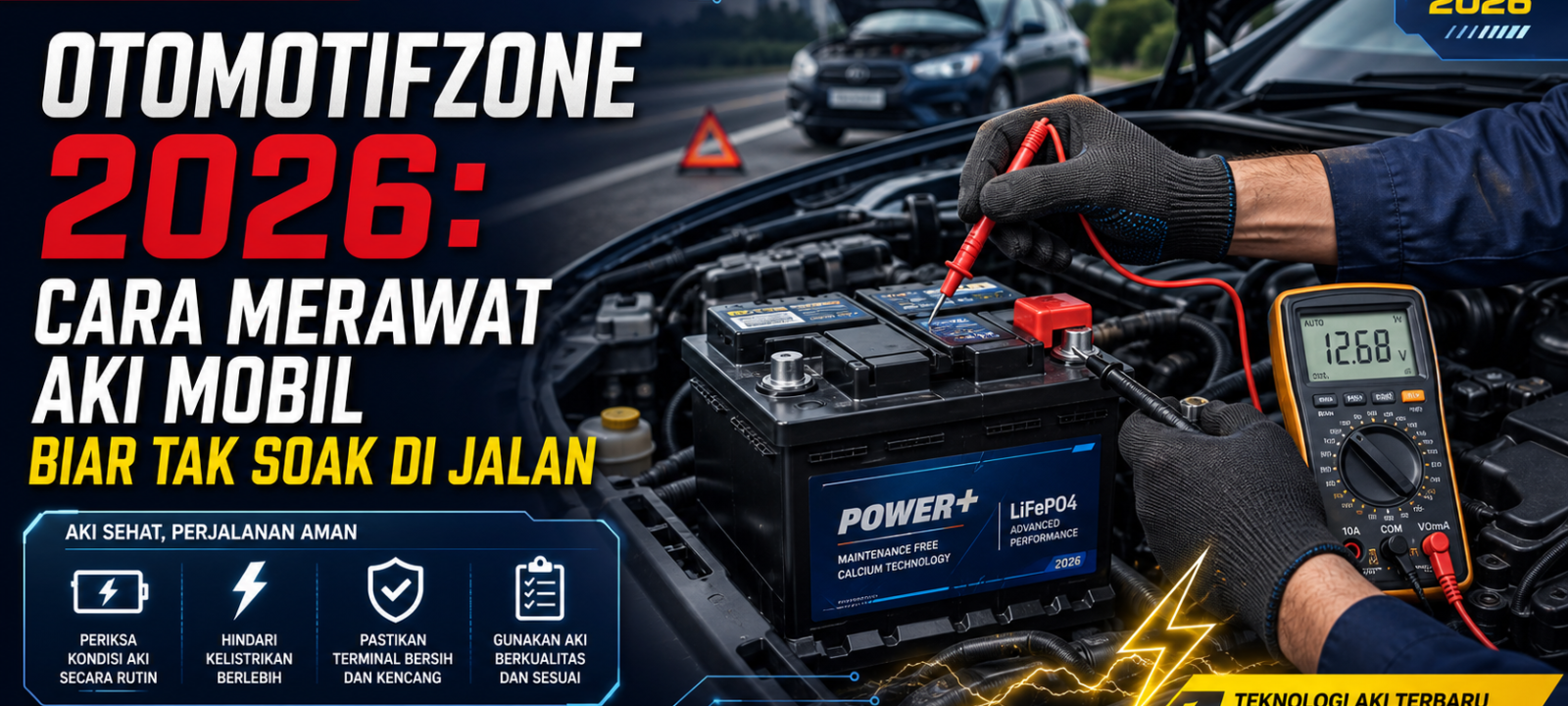aki - Otomotifzone 2026: Cara Merawat Aki Mobil Biar Tak Soak di Jalan