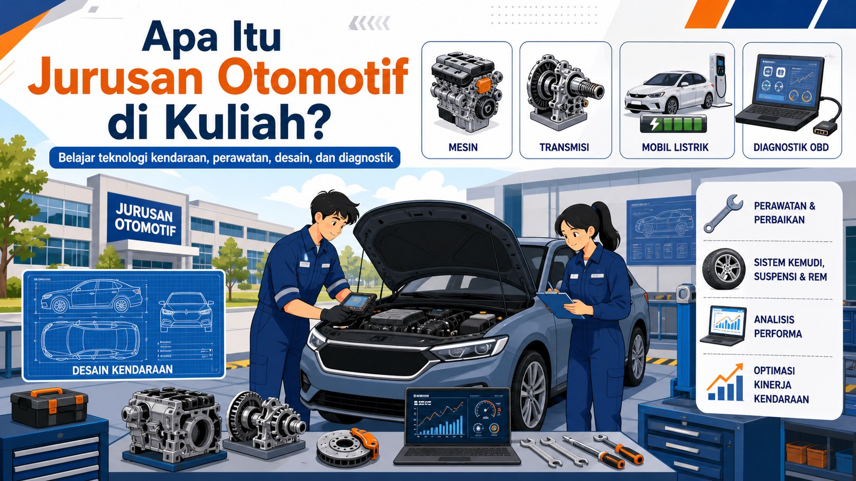 Apa Itu Jurusan Otomotif di Kuliah? - otomotif