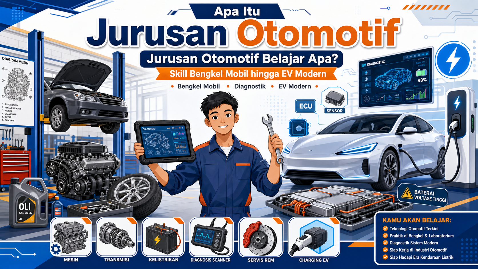 Apa Itu Jurusan Otomotif? - otomotif
