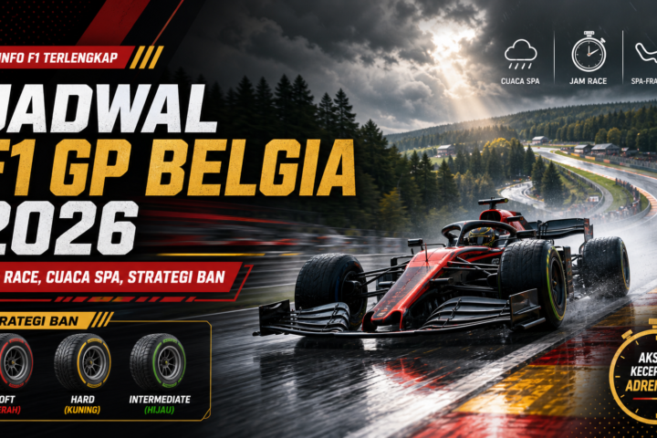 f1 - Jadwal F1 GP Belgia 2026: Jam Race, Cuaca Spa, Strategi Ban