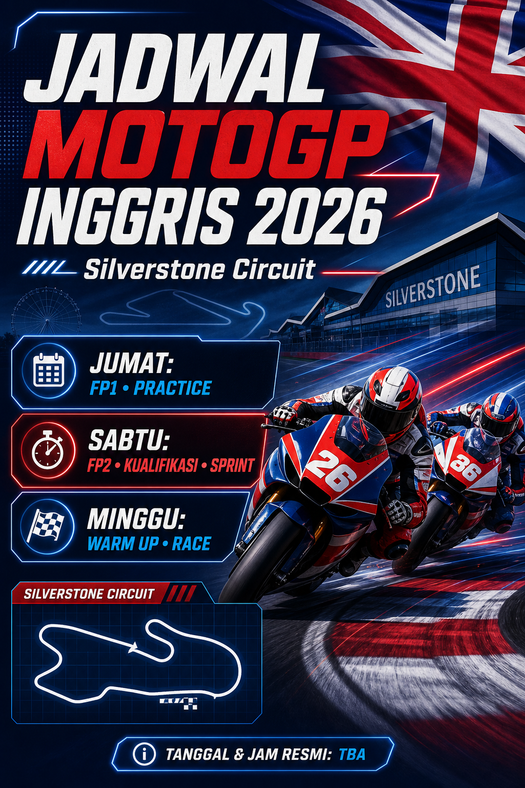 Jadwal MotoGP Inggris 2026 di Silverstone - motogp