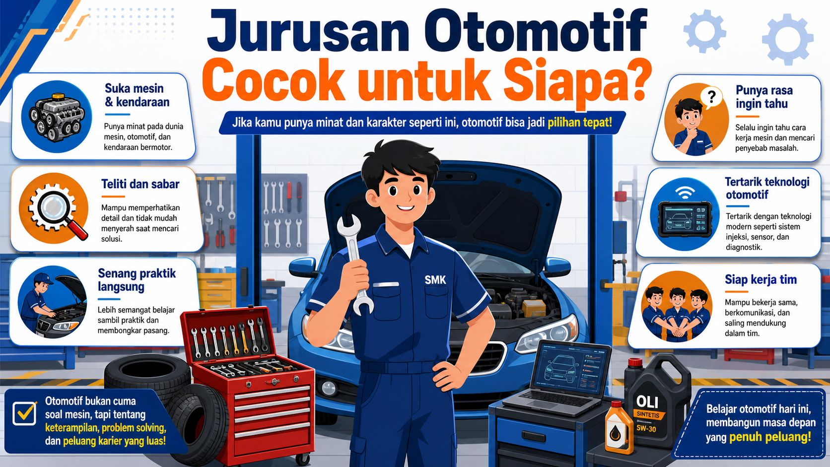 Jurusan Otomotif Cocok untuk Siapa? - otomotif
