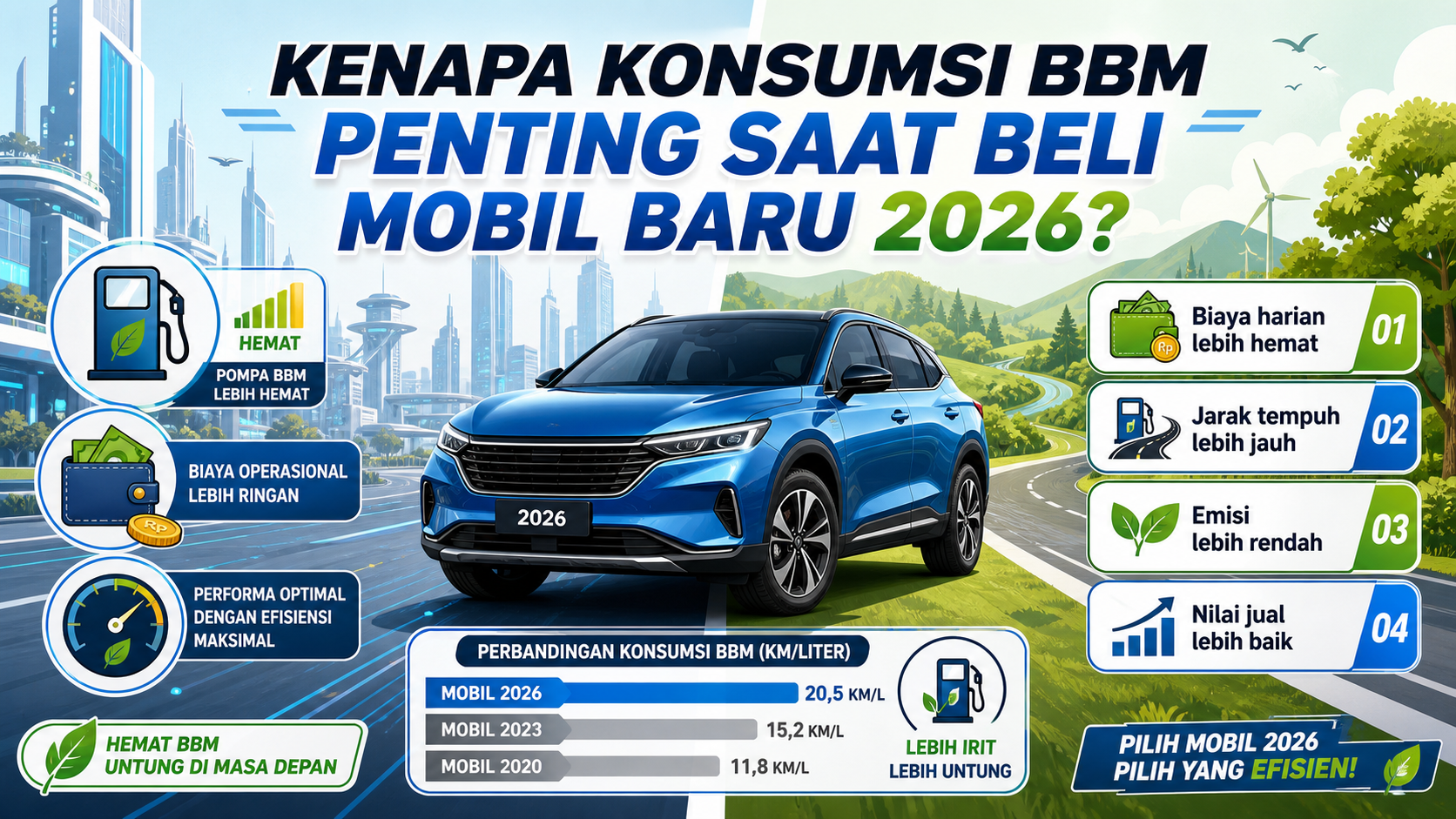 Kenapa Konsumsi BBM Penting Saat Beli Mobil Baru 2026? - otomotifnet