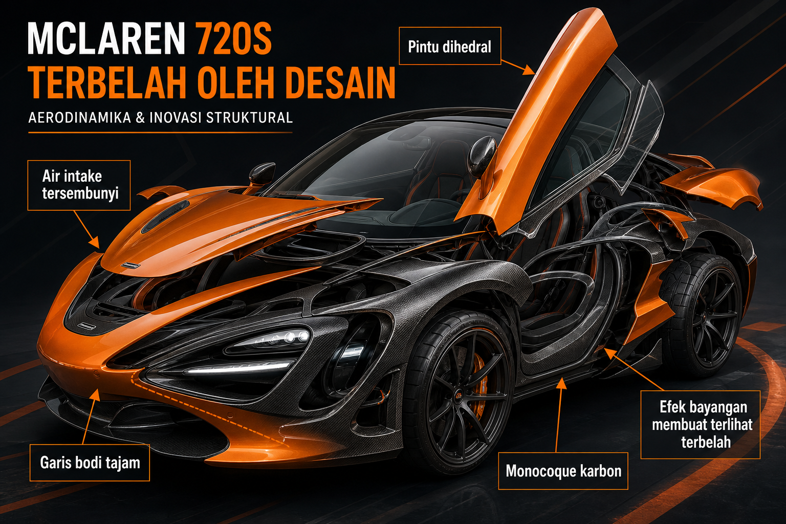 Kenapa McLaren 720S Bisa Terlihat “Terbelah”? - mclaren