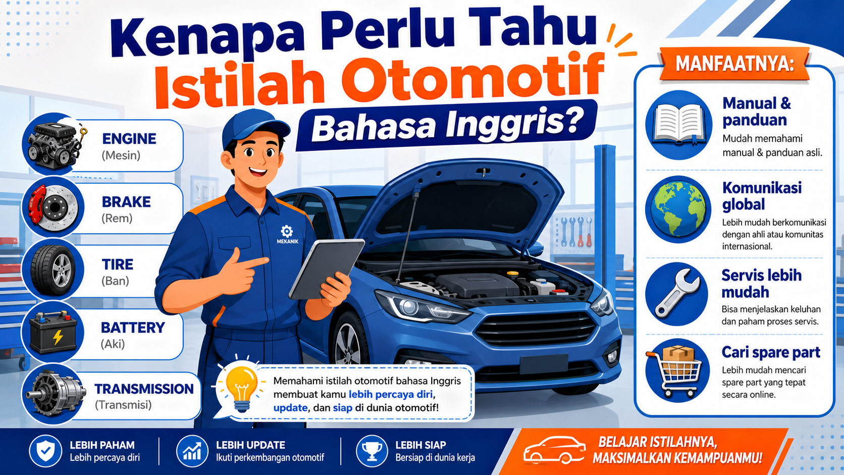 Kenapa Perlu Tahu Istilah Otomotif Bahasa Inggris? - otomotif