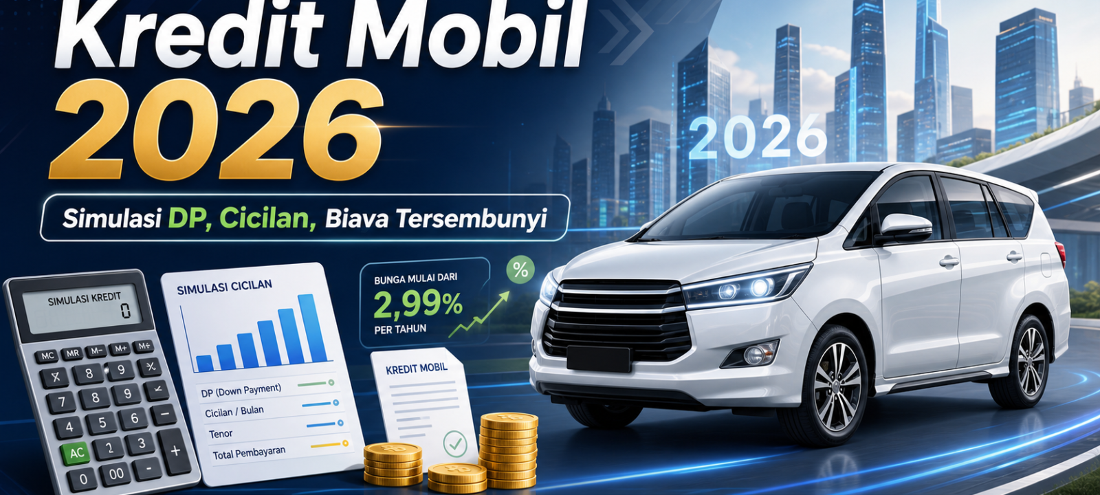 kredit - Kredit Mobil 2026: Simulasi DP, Cicilan, Biaya Tersembunyi