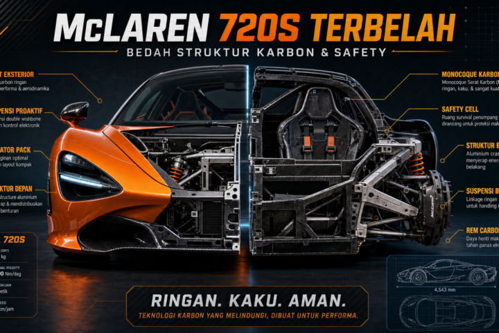 mclaren - McLaren 720S Terbelah: Bedah Struktur Karbon dan Safety