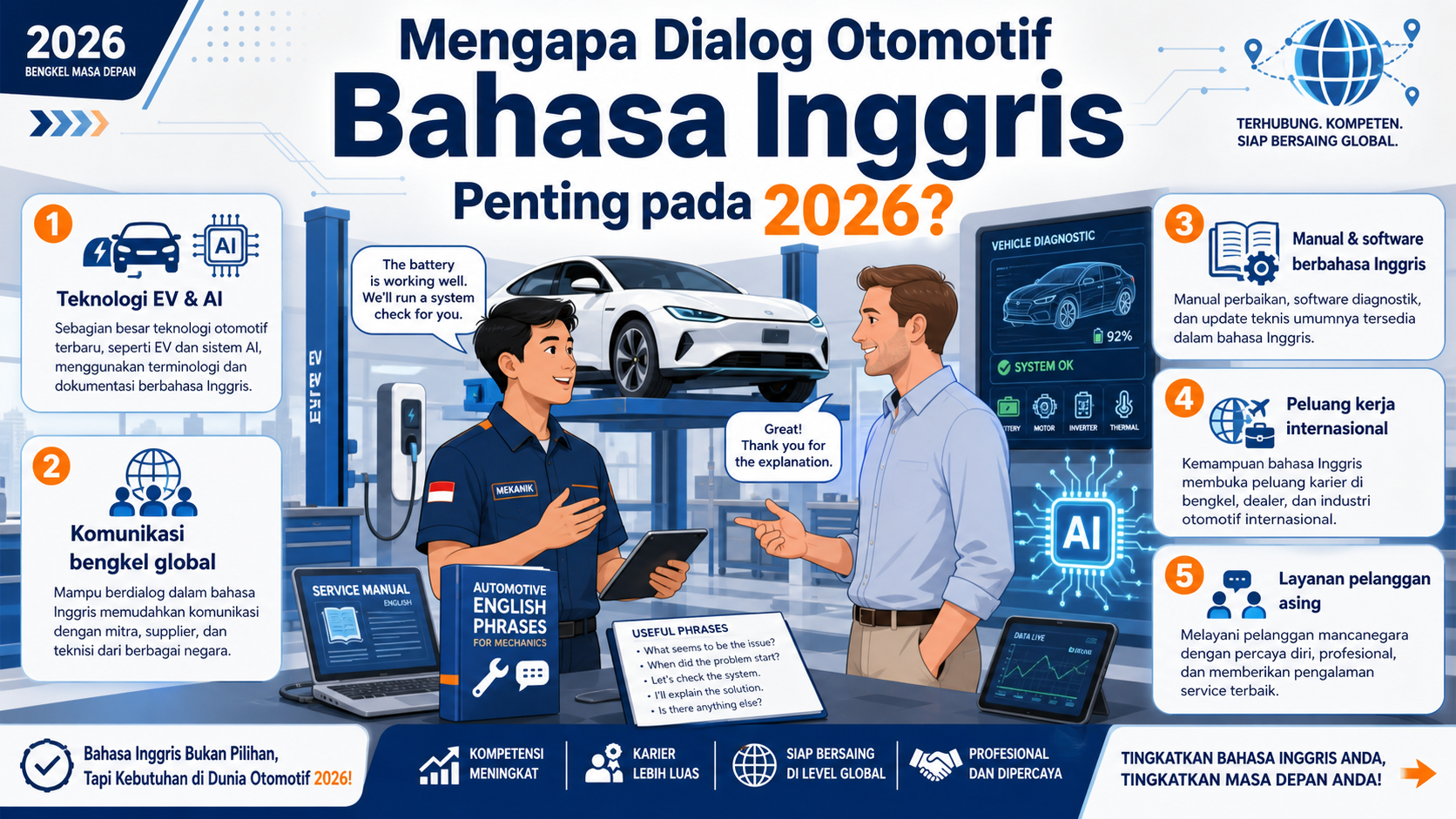 Mengapa Dialog Otomotif Bahasa Inggris Penting pada 2026? - otomotif