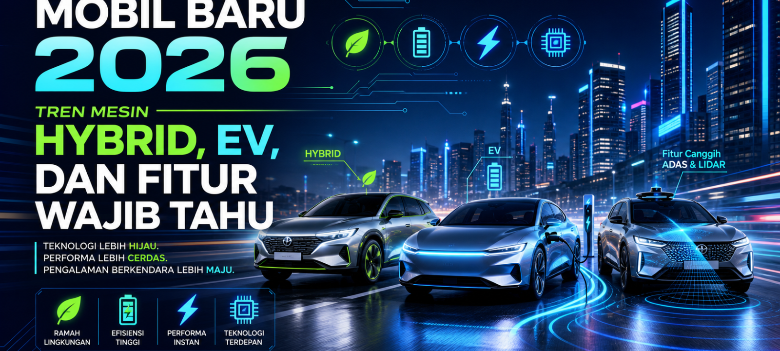 mobil - Mobil Baru 2026: Tren Mesin Hybrid, EV, dan Fitur Wajib Tahu