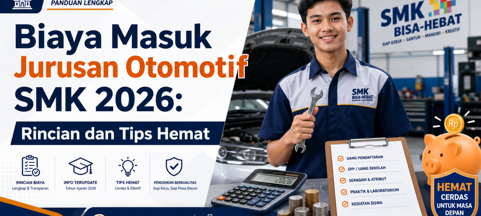 otomotif - Biaya Masuk Jurusan Otomotif SMK 2026: Rincian dan Tips Hemat