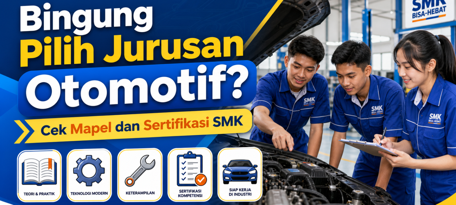 otomotif - Bingung Pilih Jurusan Otomotif? Cek Mapel dan Sertifikasi SMK