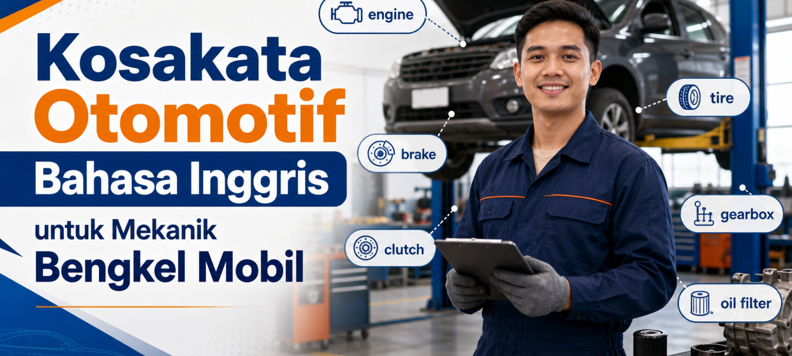 otomotif - Kosakata Otomotif Bahasa Inggris untuk Mekanik Bengkel Mobil