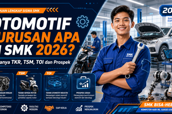 otomotif - Otomotif Jurusan Apa di SMK 2026? Bedanya TKR, TSM, TOI dan Prospek