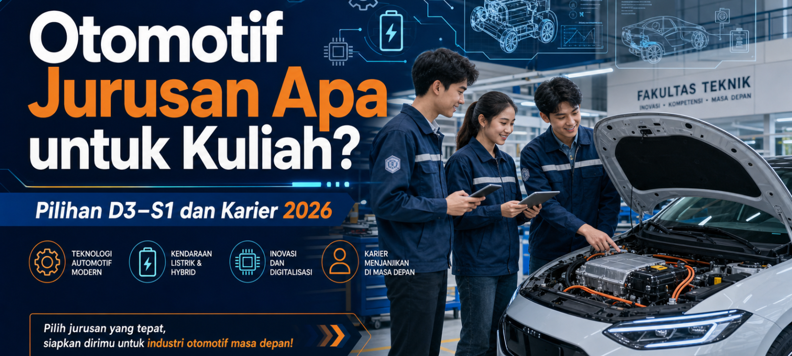 otomotif - Otomotif Jurusan Apa untuk Kuliah? Pilihan D3-S1 dan Karier 2026