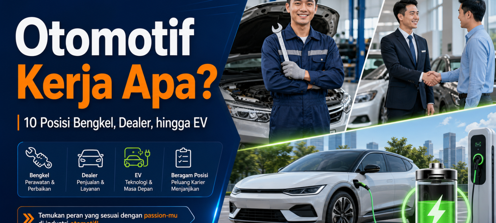 otomotif - Otomotif Kerja Apa? 10 Posisi Bengkel, Dealer, hingga EV