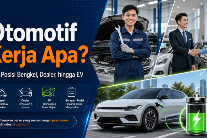otomotif - Otomotif Kerja Apa? 10 Posisi Bengkel, Dealer, hingga EV