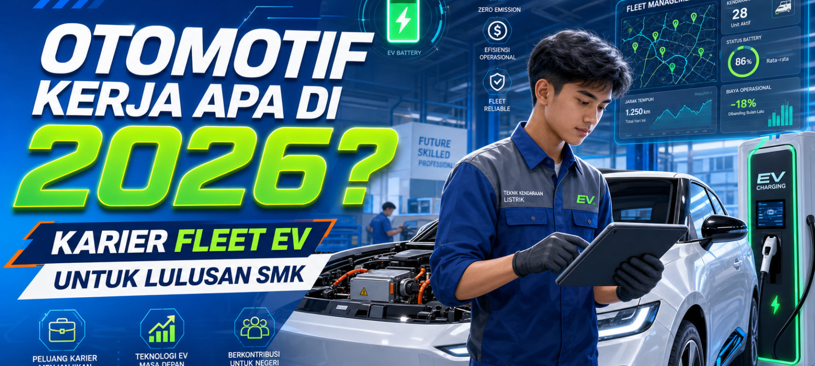 otomotif - Otomotif Kerja Apa di 2026? Karier Fleet EV untuk Lulusan SMK