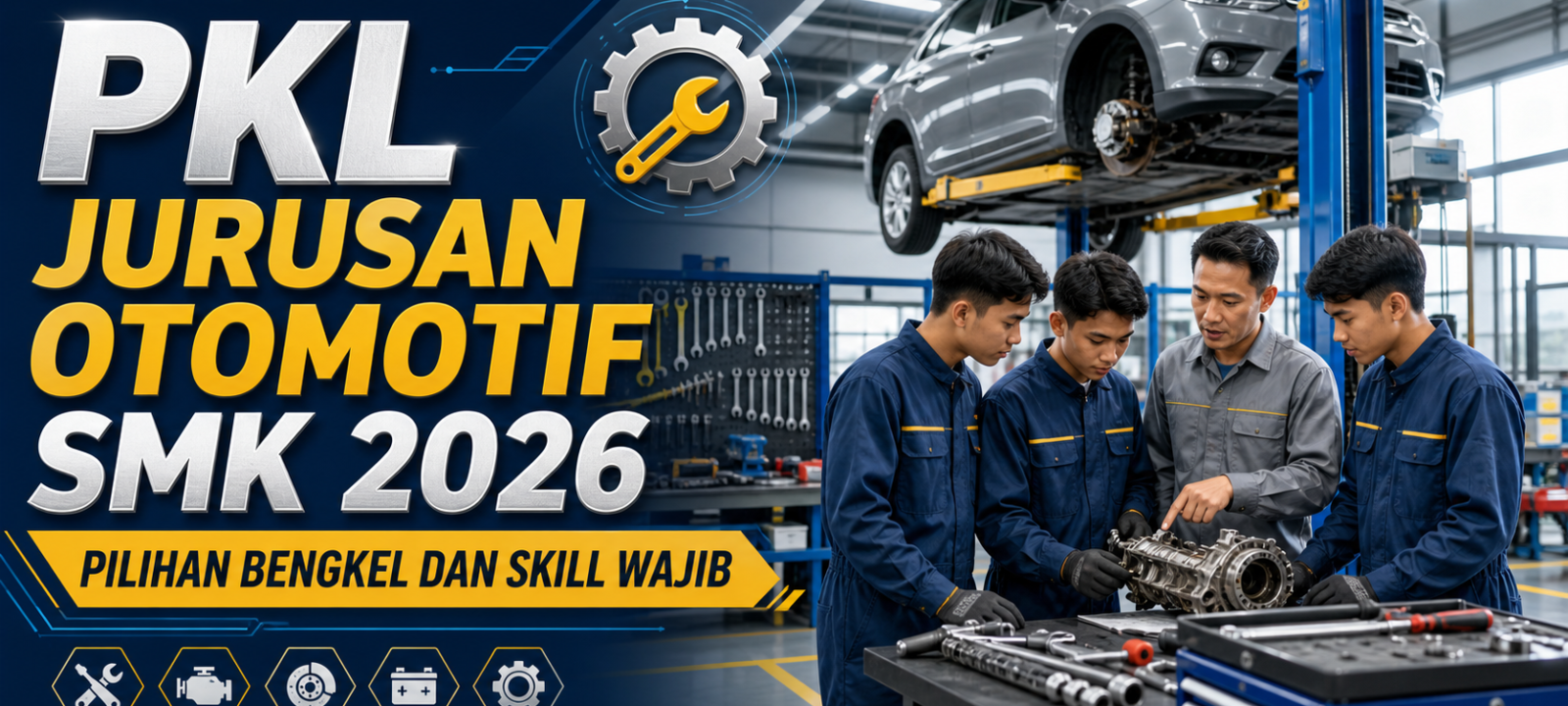 otomotif - PKL Jurusan Otomotif SMK 2026: Pilihan Bengkel dan Skill Wajib