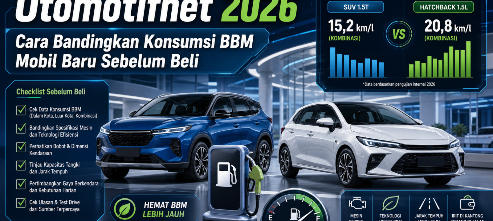 otomotifnet - Otomotifnet 2026: Cara Bandingkan Konsumsi BBM Mobil Baru Sebelum Beli