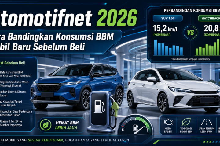 otomotifnet - Otomotifnet 2026: Cara Bandingkan Konsumsi BBM Mobil Baru Sebelum Beli