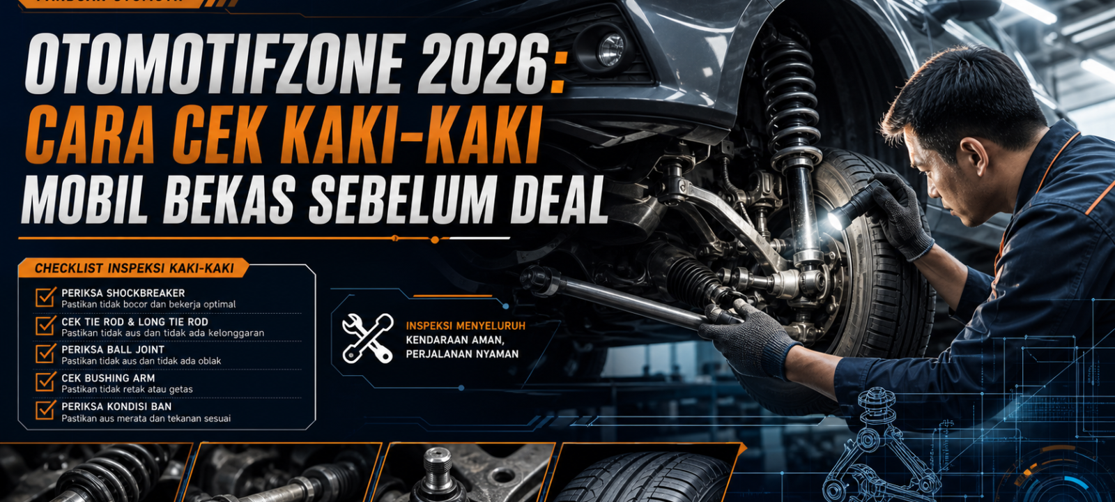 otomotifzone - Otomotifzone 2026: Cara Cek Kaki-Kaki Mobil Bekas Sebelum Deal