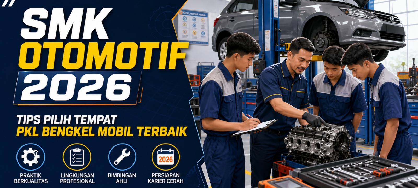 smk - SMK Otomotif 2026: Tips Pilih Tempat PKL Bengkel Mobil Terbaik