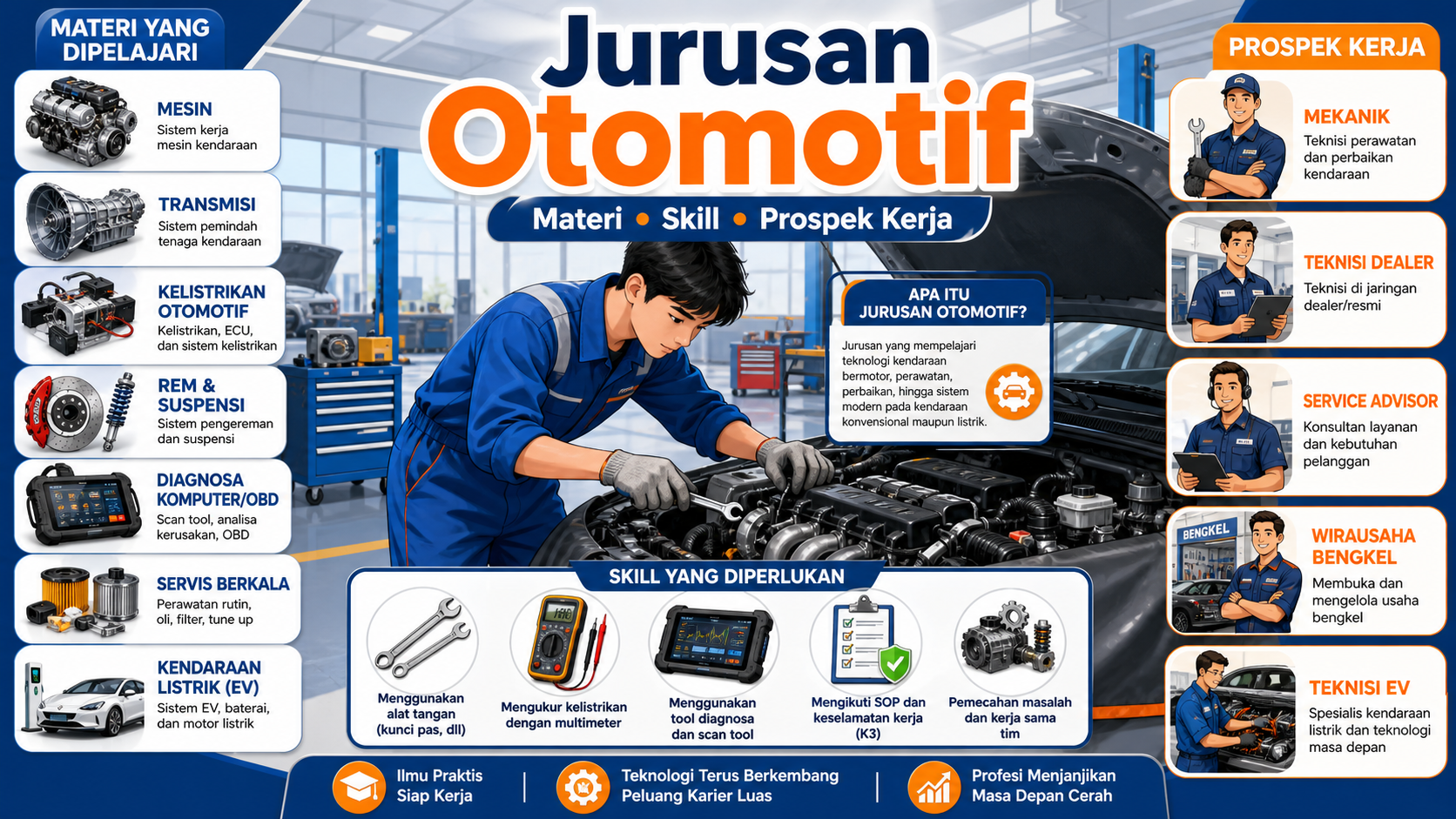 Apa Itu Jurusan Otomotif? - otomotif