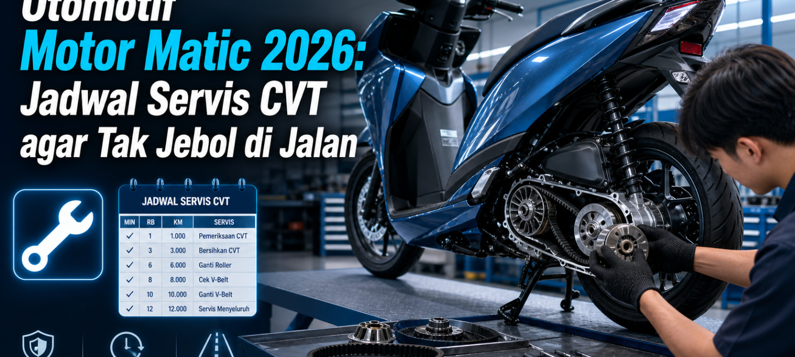 cvt - Otomotif Motor Matic 2026: Jadwal Servis CVT agar Tak Jebol di Jalan