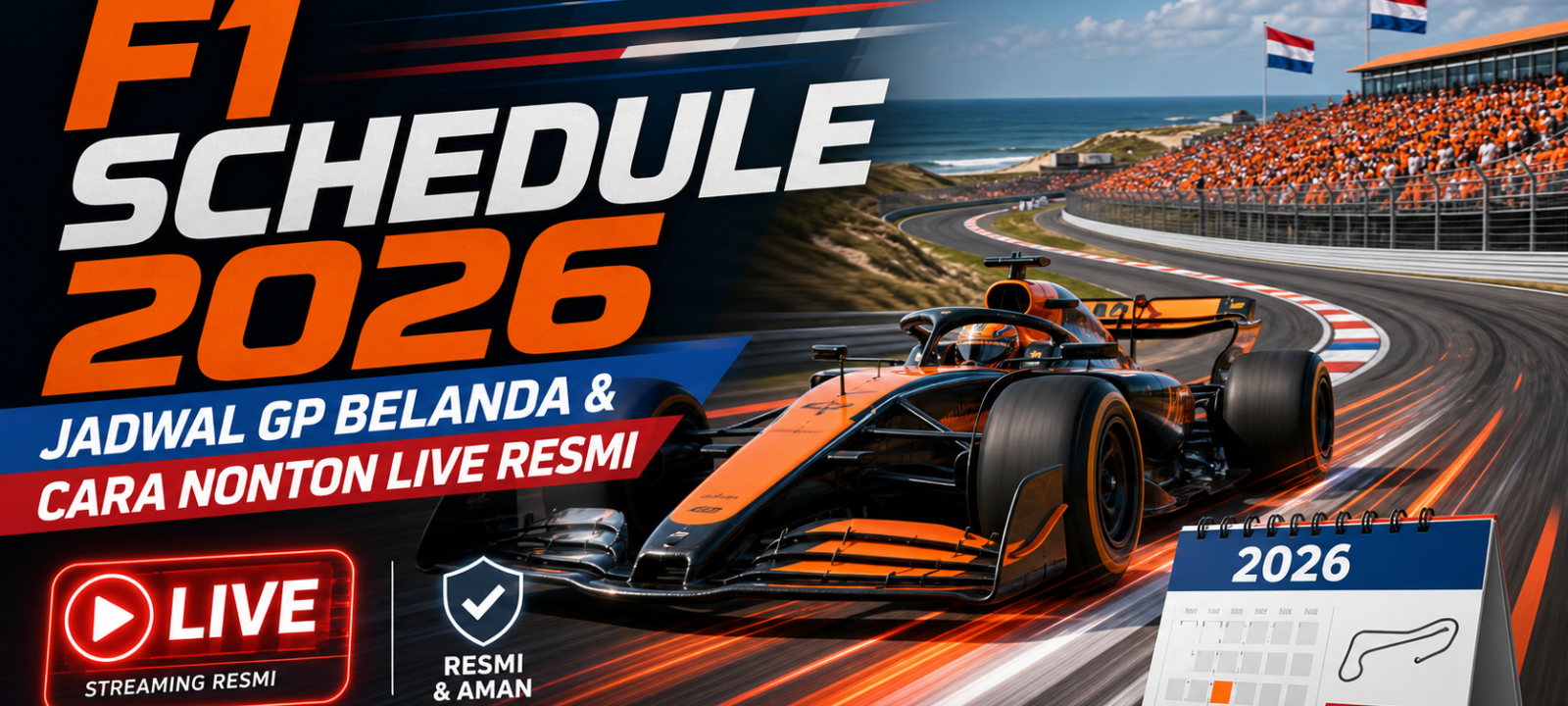 f1 - F1 Schedule 2026: Jadwal GP Belanda dan Cara Nonton Live Resmi
