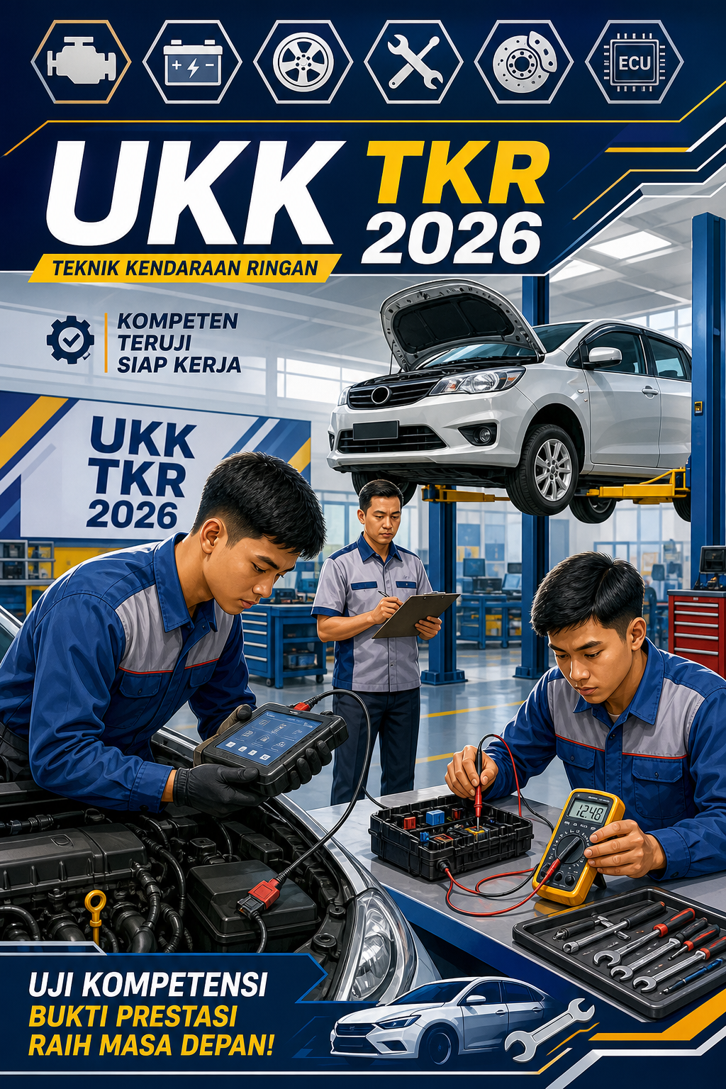 Gambaran UKK Teknik Kendaraan Ringan 2026 - smk