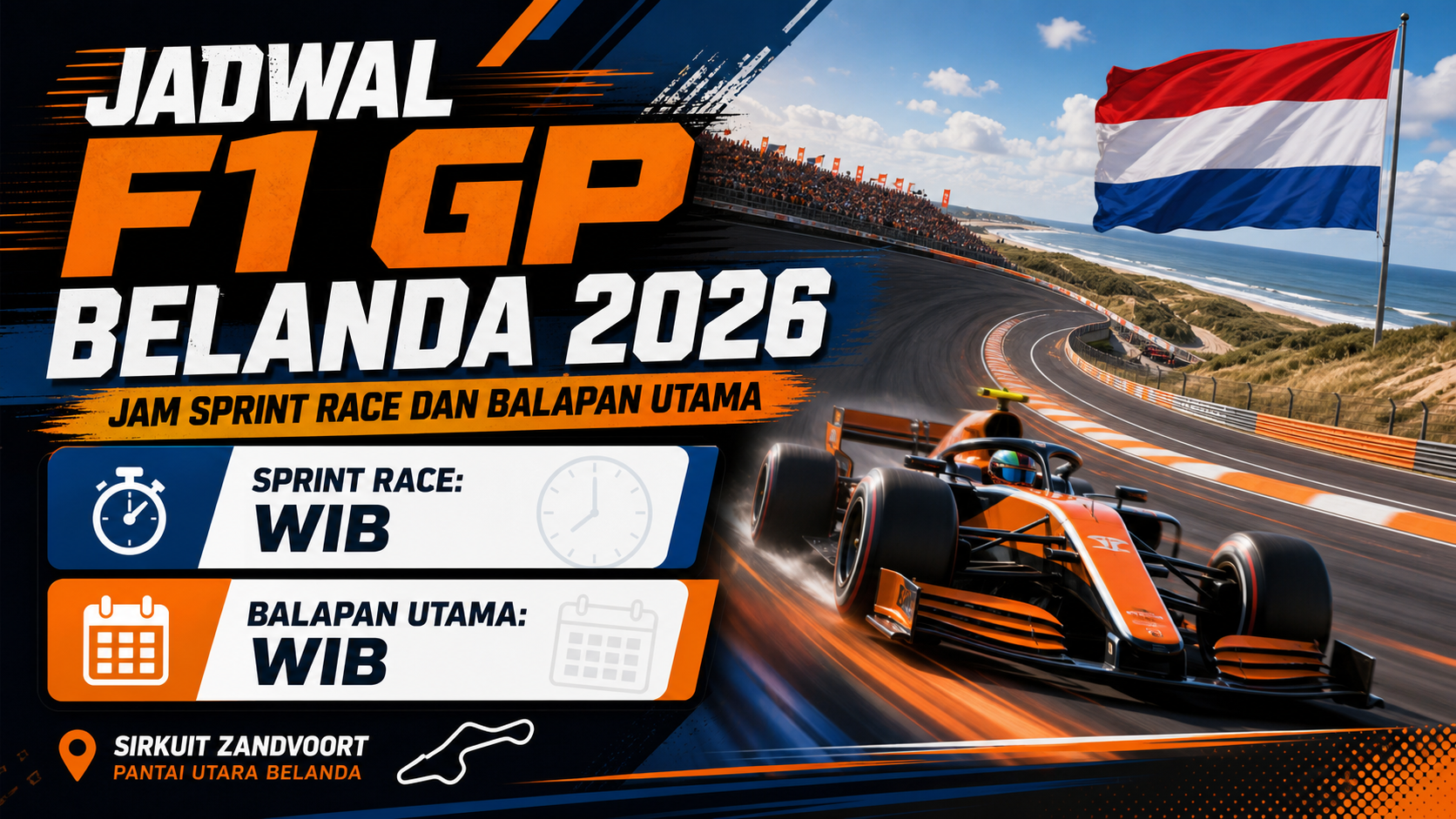 Jadwal F1 GP Belanda 2026 - f1